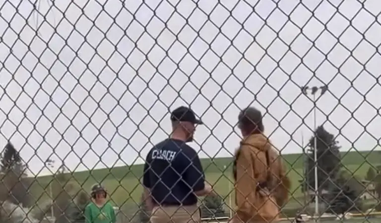 Youth umpire ejects youth baseball coach. mesormeaux_97